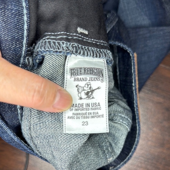 True Religion Brand Jeans Victoria Dark Indigo Skinny Jeans Size 23 NWT - Picture 11 of 12